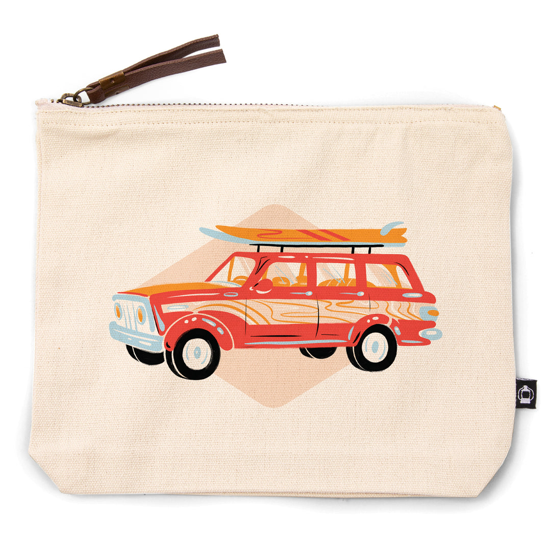 Secret Surf Spot Collection, Woody Wagon with Surfboards, Contour, Accessory Go Bag