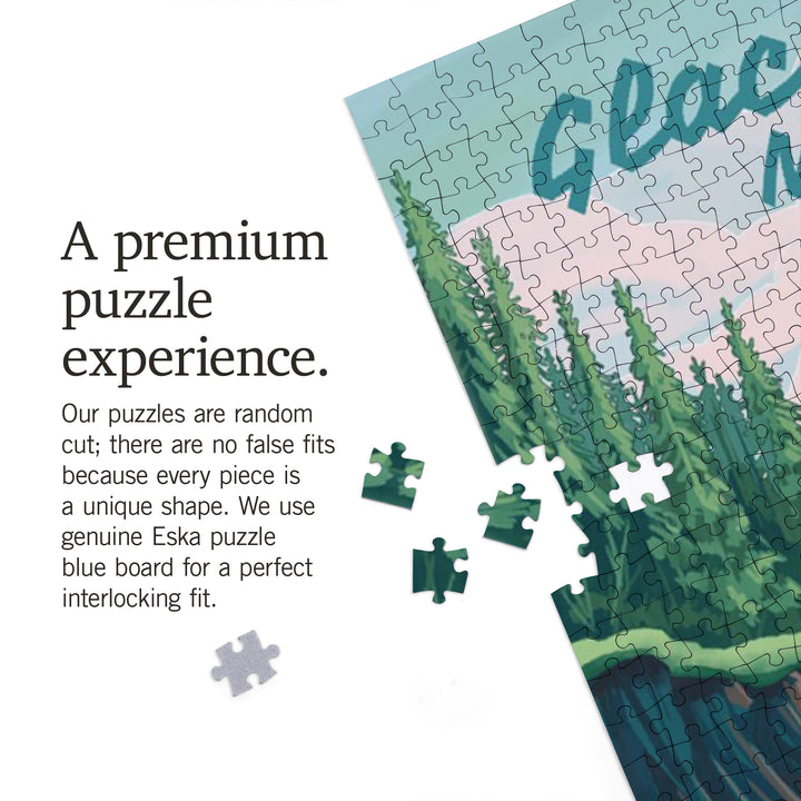 Glacier Park, Montana, Get Outside Series, Seek Adventure, River Rafting, 1000 Piece Jigsaw Puzzle