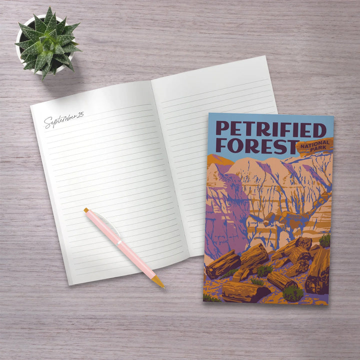 Lined 6x9 Journal, Petrified Forest National Park, Explorer Series, Lay Flat, 193 Pages, FSC paper