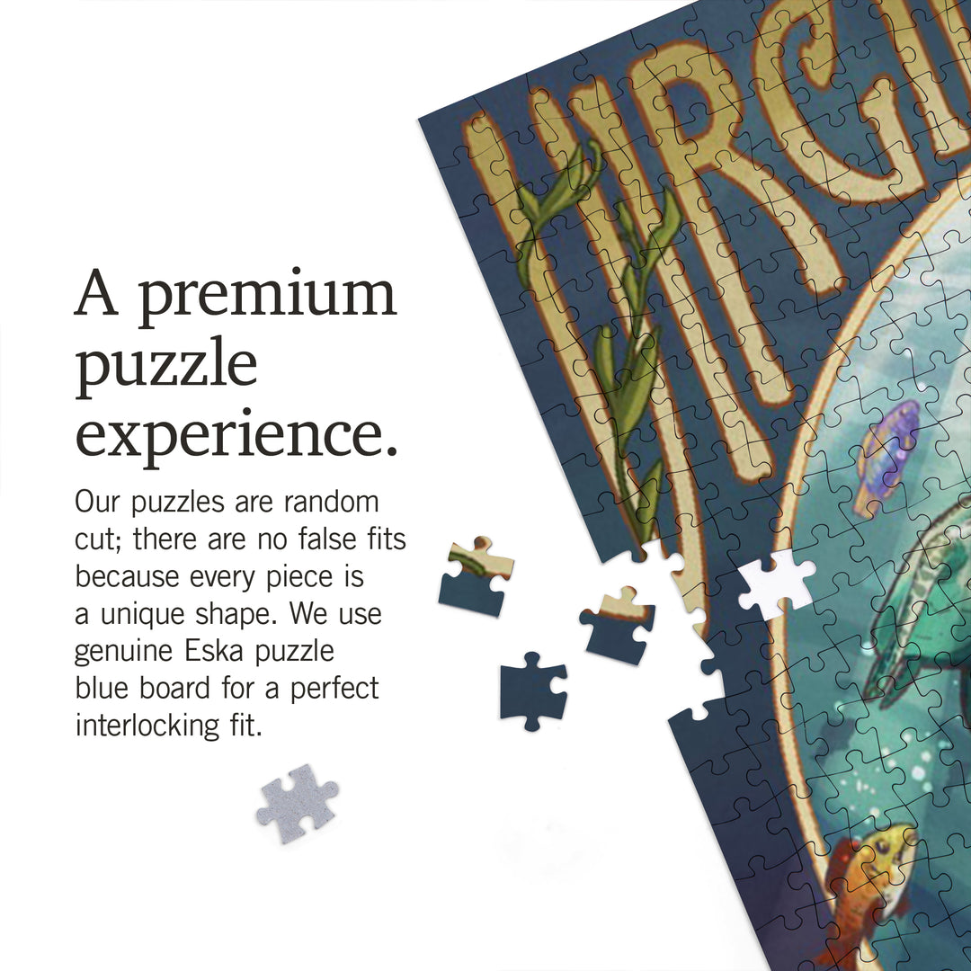 Virginia Beach, Virginia, Mermaid, Jigsaw Puzzle