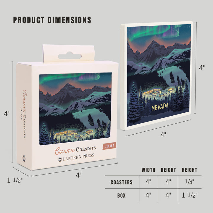 Nevada, Village under Northern Lights, Coasters