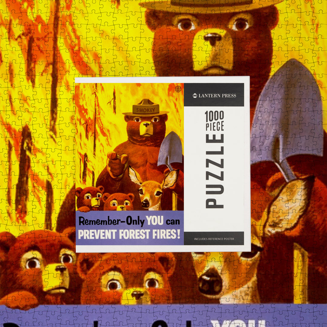 Smokey Bear, Remember, Officially Licensed Vintage Poster, Jigsaw Puzzle