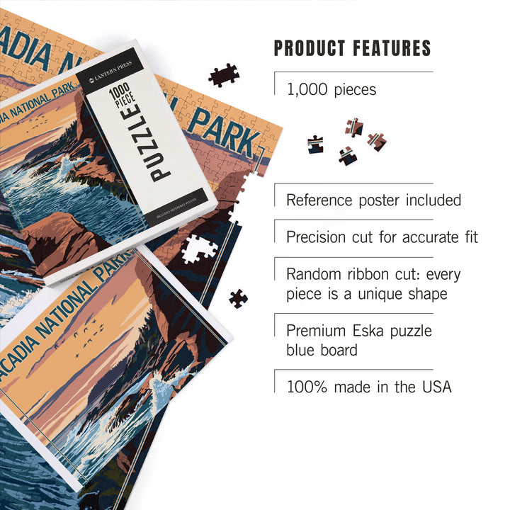 Acadia National Park, Maine, Mount Desert Island, 1000 Piece Jigsaw Puzzle