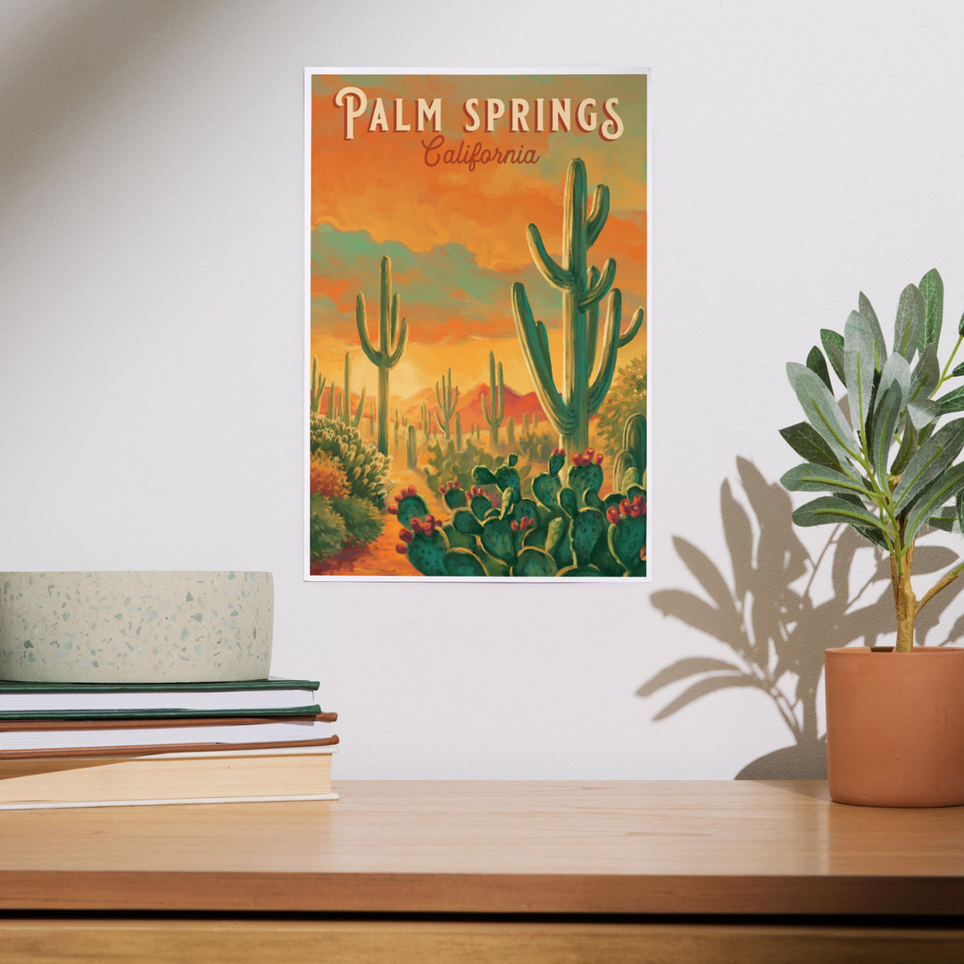 Palm Springs, California, Oil Painting Series, Art & Giclee Prints