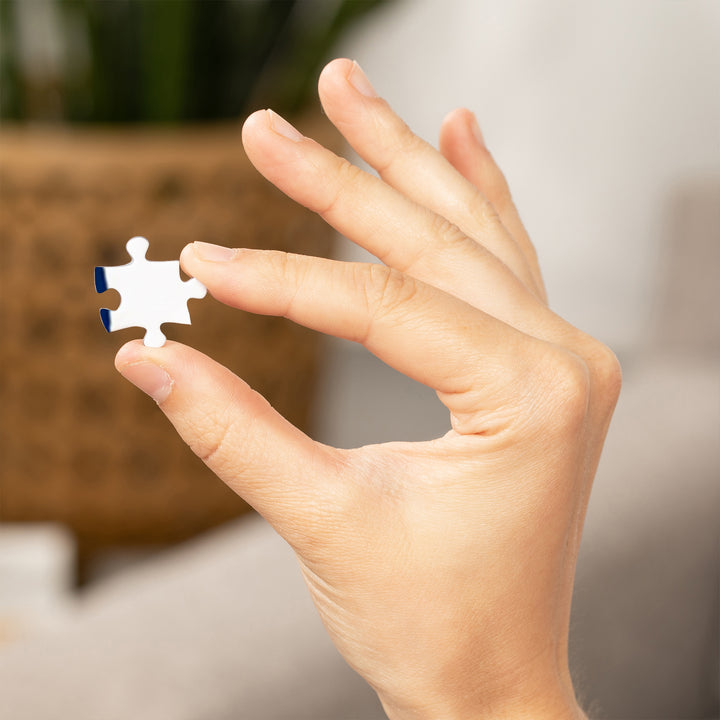 Long Beach Island, New Jersey, Blue and White Anchor, 1000 Piece Jigsaw Puzzle