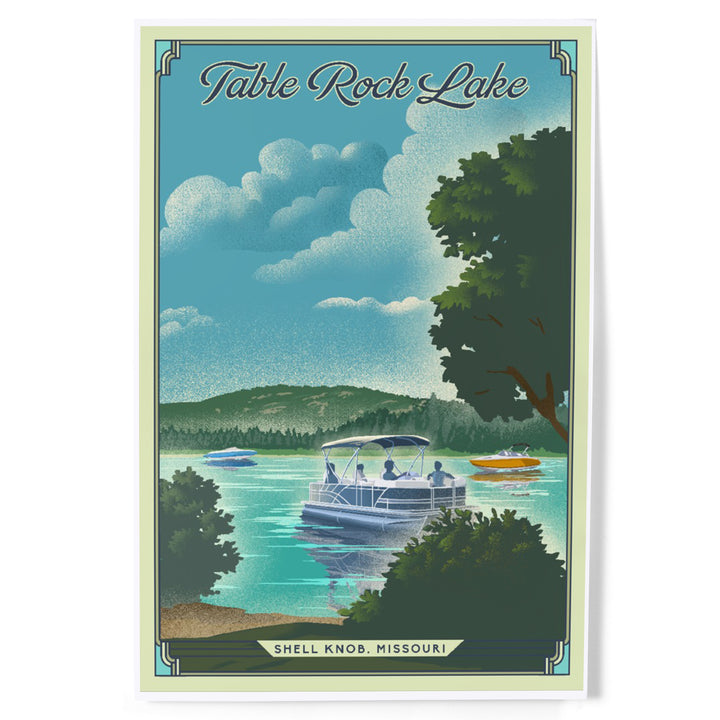 Shell Knob, Missouri, Table Rock Lake, Lithograph, Art & Giclee Prints