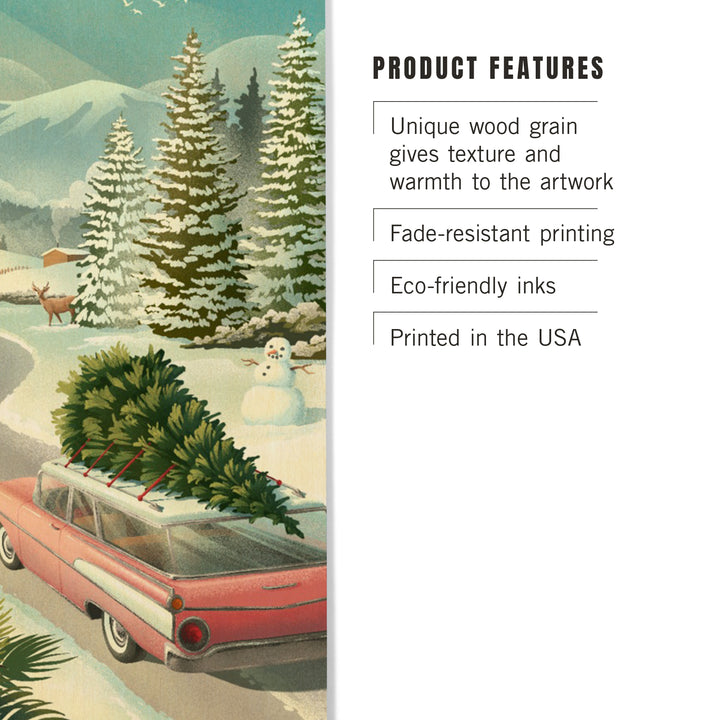Holiday Tradition, Christmas Tree Farm, Wood Signs and Postcards