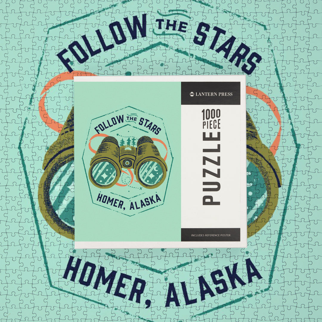 Homer, Alaska, Lake Life Series, Follow The Stars,, 1000 Piece Jigsaw Puzzle