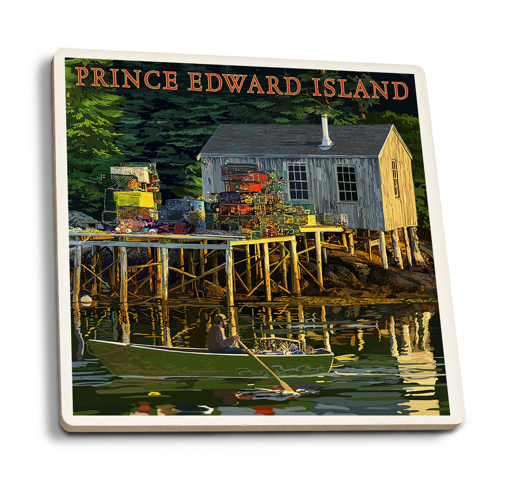 Prince Edward Island, Lobster Shack, Coaster Set