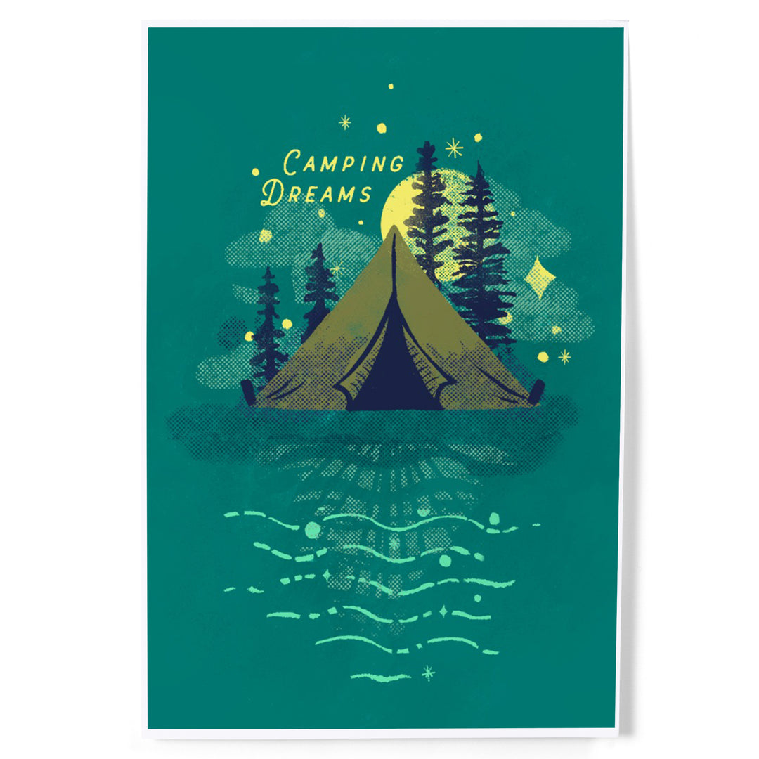 Lake Life Series, Camping Dreams, Art & Giclee Prints