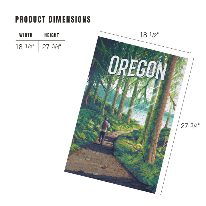 Oregon, Walk In The Woods, Day Hike, 1000 Piece Jigsaw Puzzle