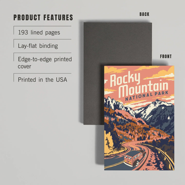 Lined 6x9 Journal, Rocky Mountain National Park, Colorado, Explorer Series, Lay Flat, 193 Pages, FSC paper
