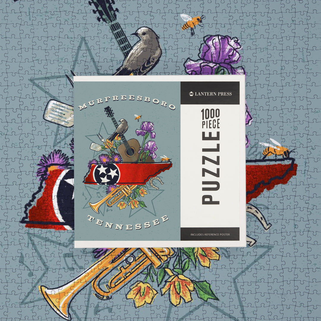 Murfreesboro, Tennessee, State Treasure Trove, 1000 Piece Jigsaw Puzzle