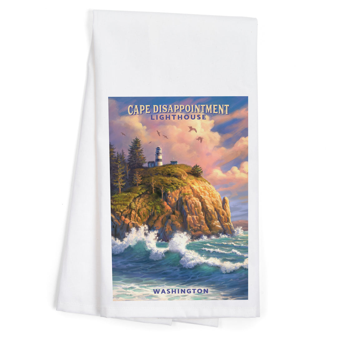 The Columbia-Pacific Coast, Washington 123307, Organic Cotton Kitchen Tea Towels