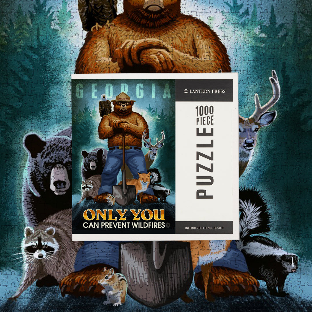 Georgia, Smokey Bear, Only You Can Prevent Wildfires, Jigsaw Puzzle