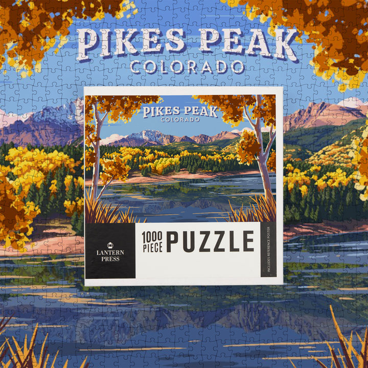 Divide, Colorado, Painterly, Fall Mountain Scene, Jigsaw Puzzle