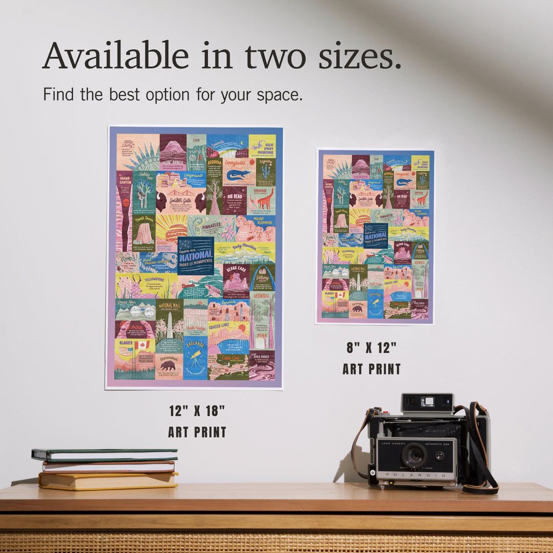 Explore Our National Parks and Monuments, Pastel, Art & Giclee Prints