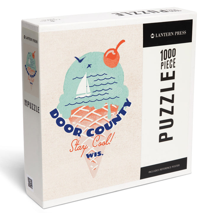 Door County, Wisconsin, Dockside Series, Stay Cool, 1000 Piece Jigsaw Puzzle