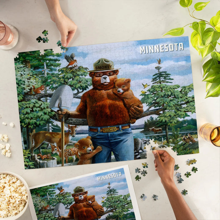 Minnesota, Smokey Bear, Smokey Says, Prevent Wildfires, 1000 Piece Jigsaw Puzzle