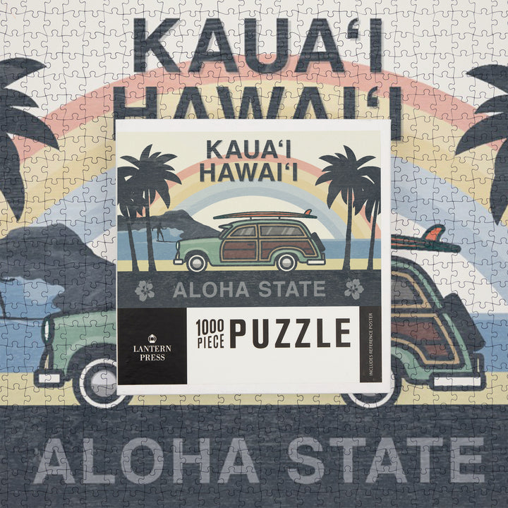 Kauai, Hawaii, Aloha State, Woody Beach Scene, Jigsaw Puzzle