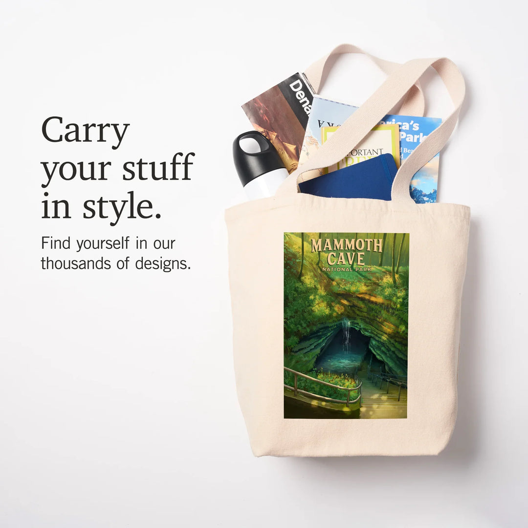 Mammoth Cave National Park, Oil Painting, Tote Bag