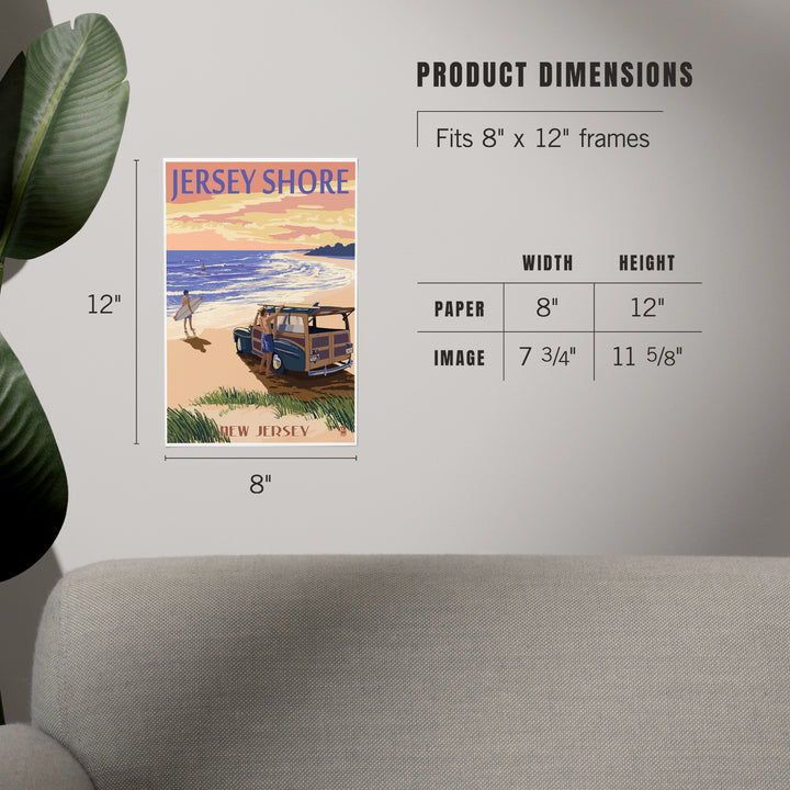 Jersey Shore, Woody on the Beach, Art & Giclee Prints