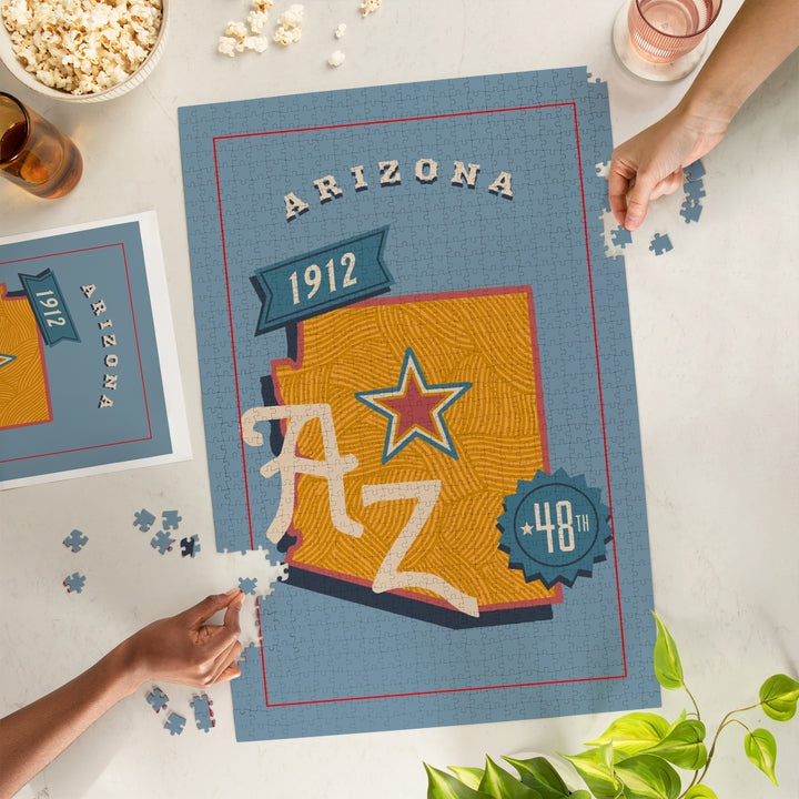 Arizona, Statehood, State Series, Jigsaw Puzzle