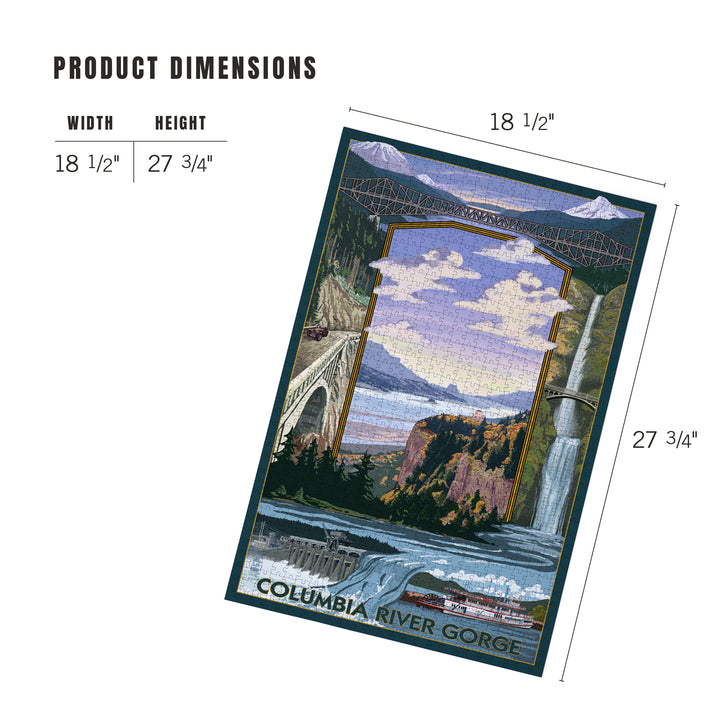 Columbia River Gorge Views, Jigsaw Puzzle