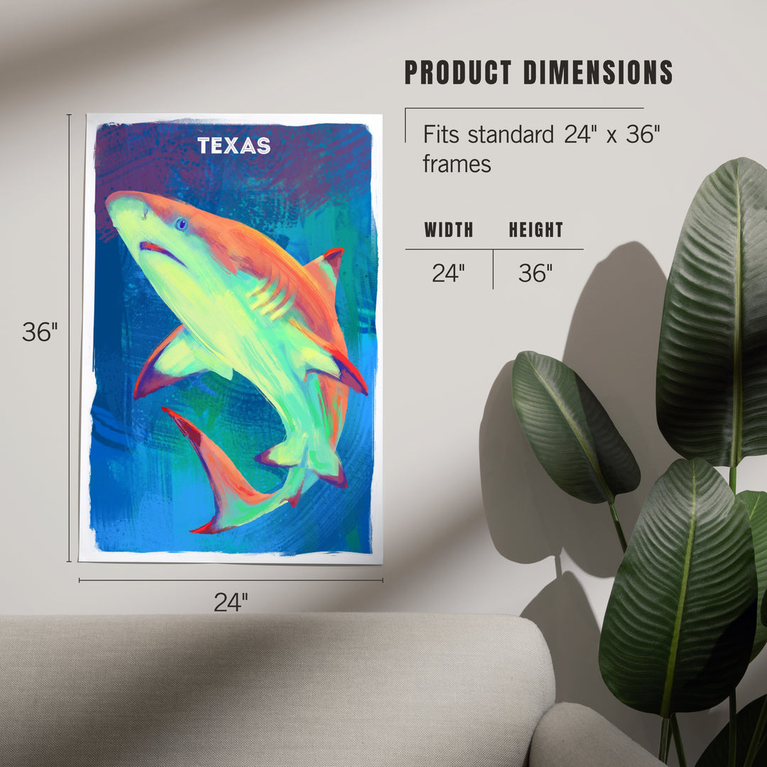 Texas, Vivid, Blacktip Shark, Art & Giclee Prints