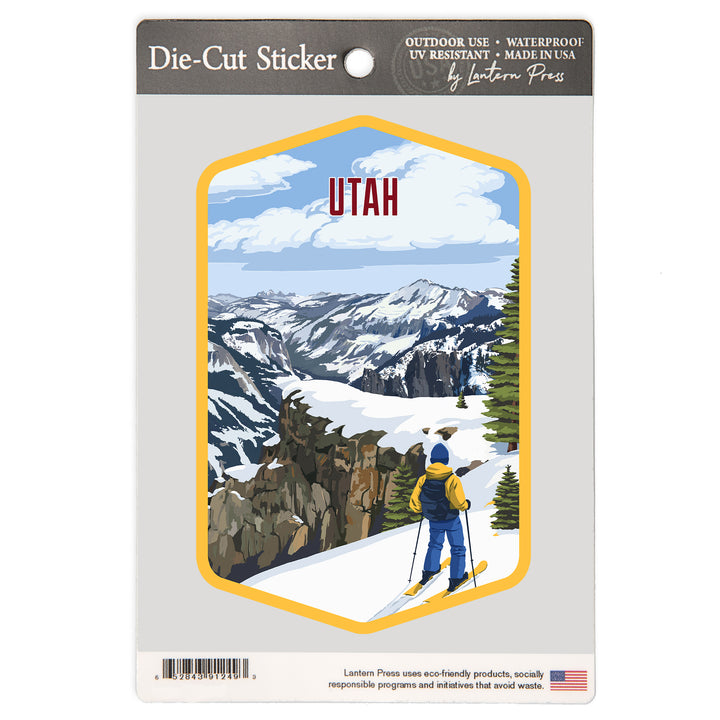Utah, Painterly, Enjoy The View, Vinyl Sticker