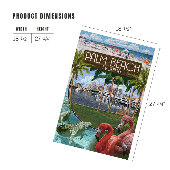 Palm Beach, Florida, Montage Scenes, Jigsaw Puzzle