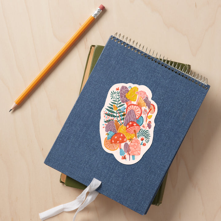 Earthy Dreamer, Mushrooms, Vinyl Sticker