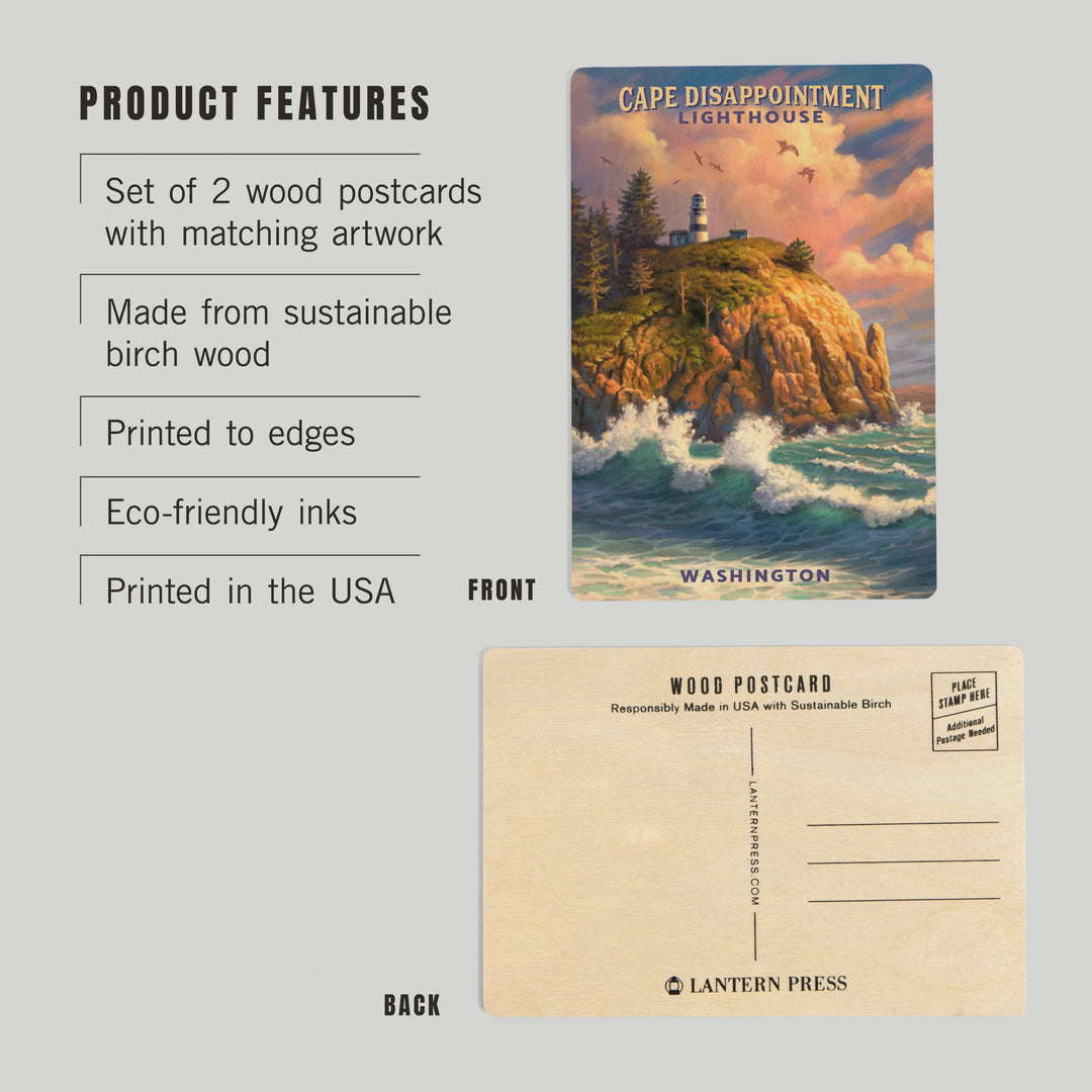 The Columbia-Pacific Coast, Washington 123307, Wood Sign and Postcards