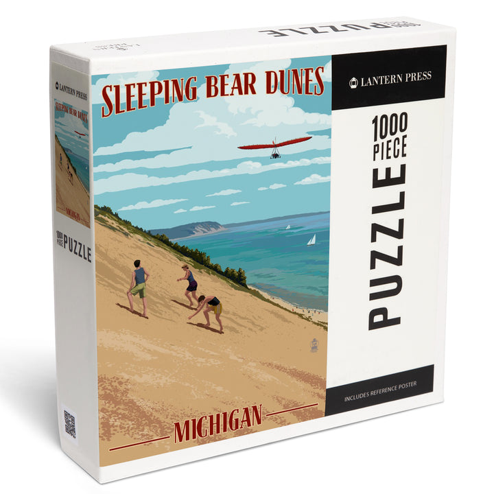 Michigan, Painterly, Sleeping Bear Dunes, 1000 Piece Jigsaw Puzzle