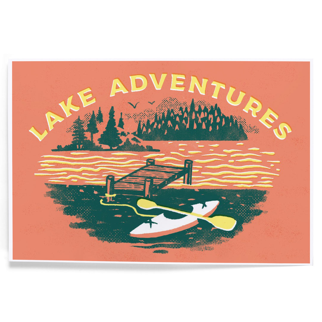 Lake Life Series, Lake Adventures, Dock, Art & Giclee Prints