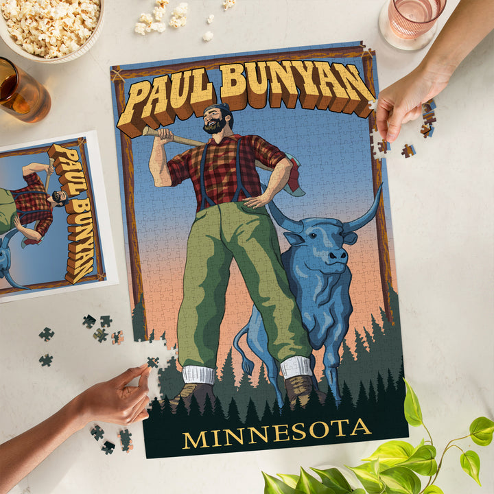 Minnesota, Paul Bunyan, Jigsaw Puzzle