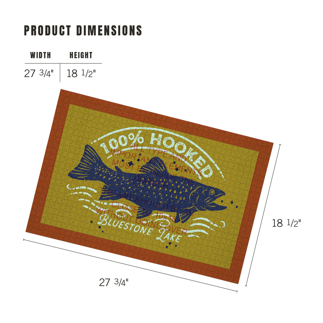 Bluestone Lake, WV, Lake Life Series, 100 Percent Hooked, 1000 Piece Jigsaw Puzzle