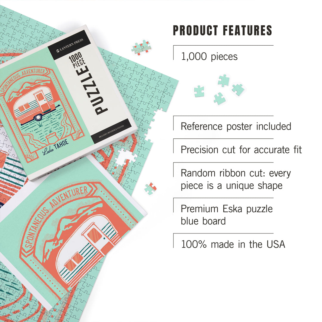 Lake Tahoe, Lake Life Series, Spontaneous Adventurer, 1000 Piece Jigsaw Puzzle