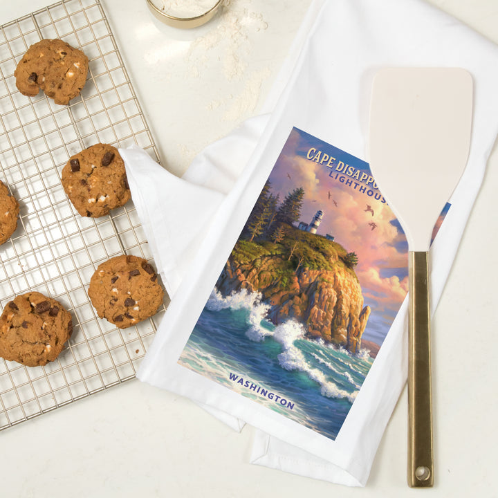 The Columbia-Pacific Coast, Washington 123307, Organic Cotton Kitchen Tea Towels