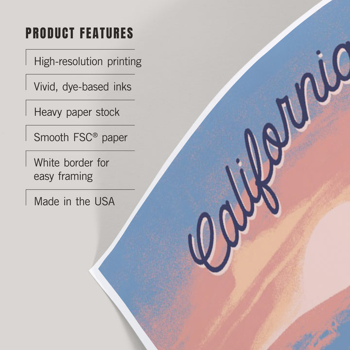 California, Glassy Sunrise, Kayak, Art & Giclee Prints - Lantern Press