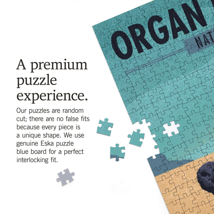 Organ Pipe Cactus National Monument, Arizona, Gila Monster, Lithograph, 1000 Piece Jigsaw Puzzle