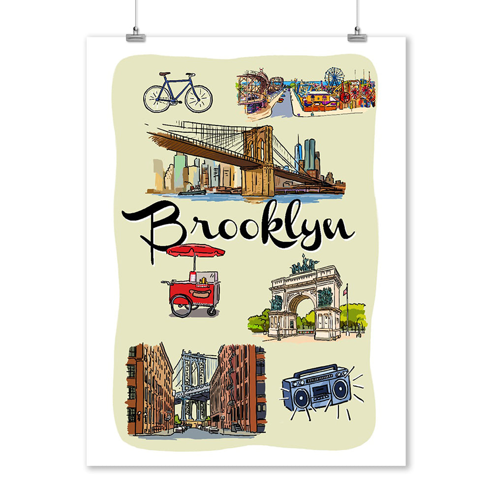 Brooklyn, New York, Landmarks and Icons, Art & Giclee Prints