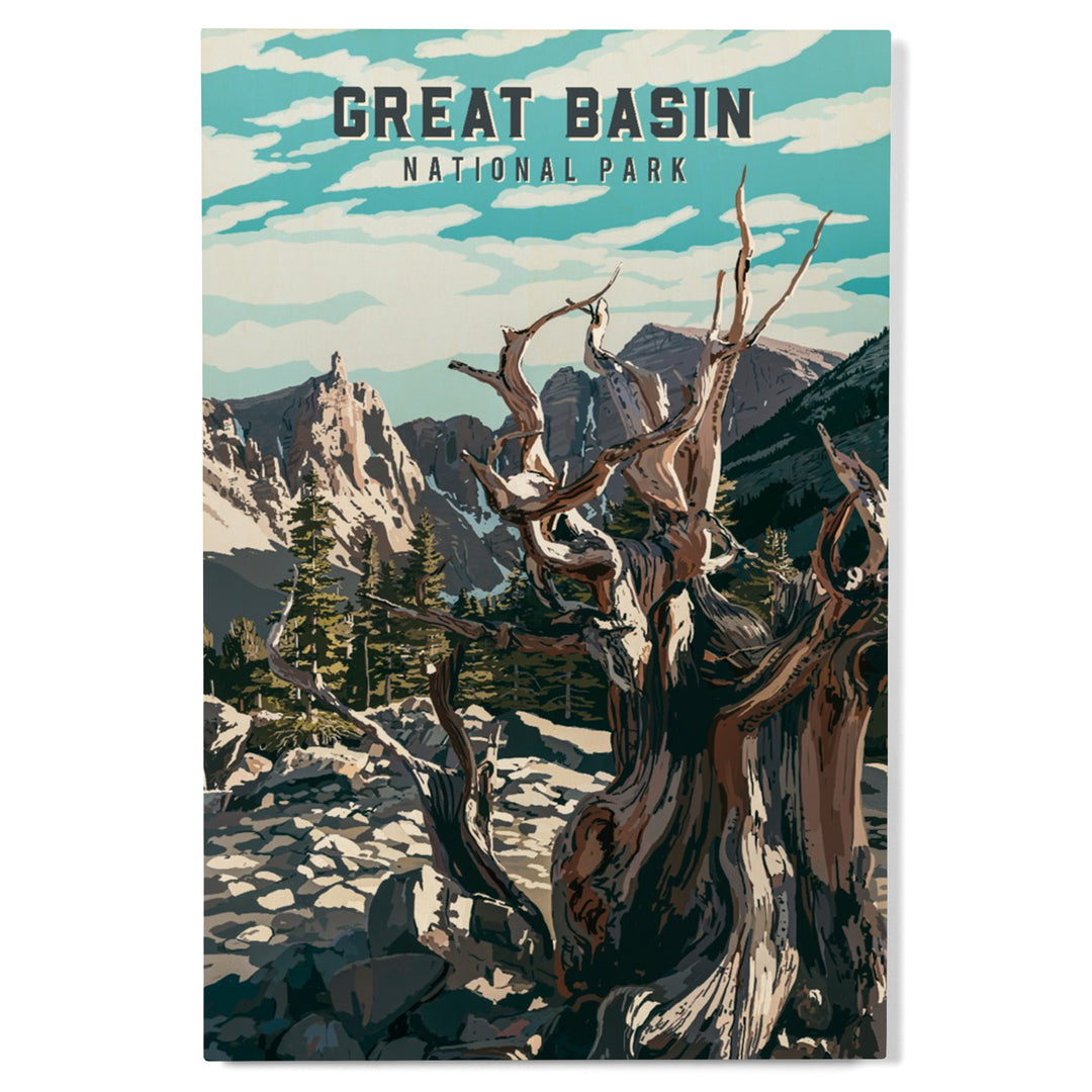 Great Basin National Park, Nevada, Painterly National Park Series, Wood Signs and Postcards