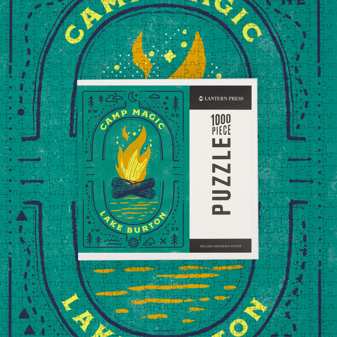 Lake Burton, Georgia, Lake Life Series, Camp Magic, 1000 Piece Jigsaw Puzzle