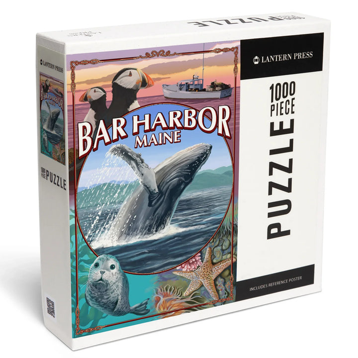 Bar Harbor, Maine, Wildlife Montage, 1000 Piece Jigsaw Puzzle