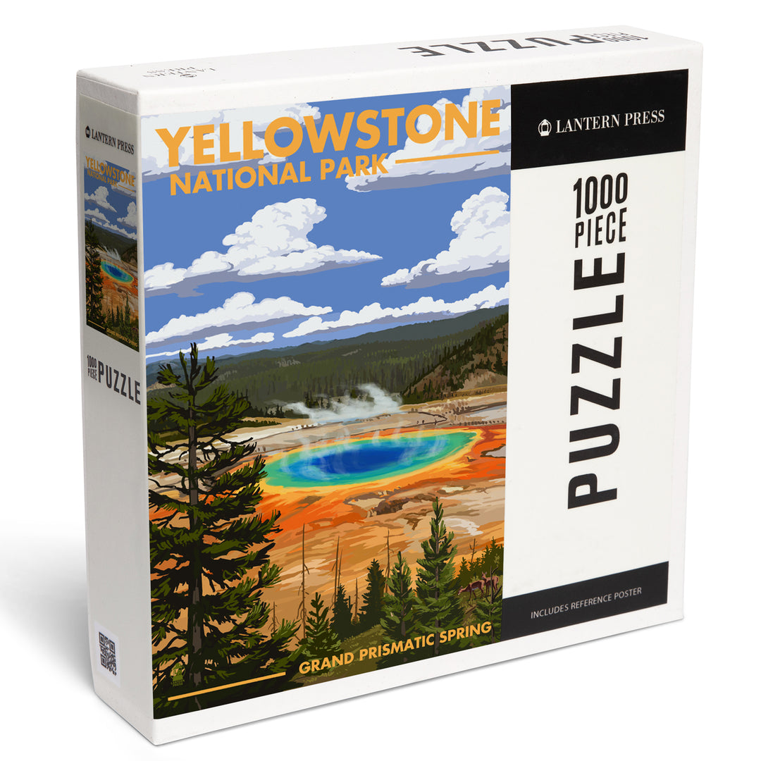 Yellowstone National Park, Grand Prismatic Spring, Jigsaw Puzzle