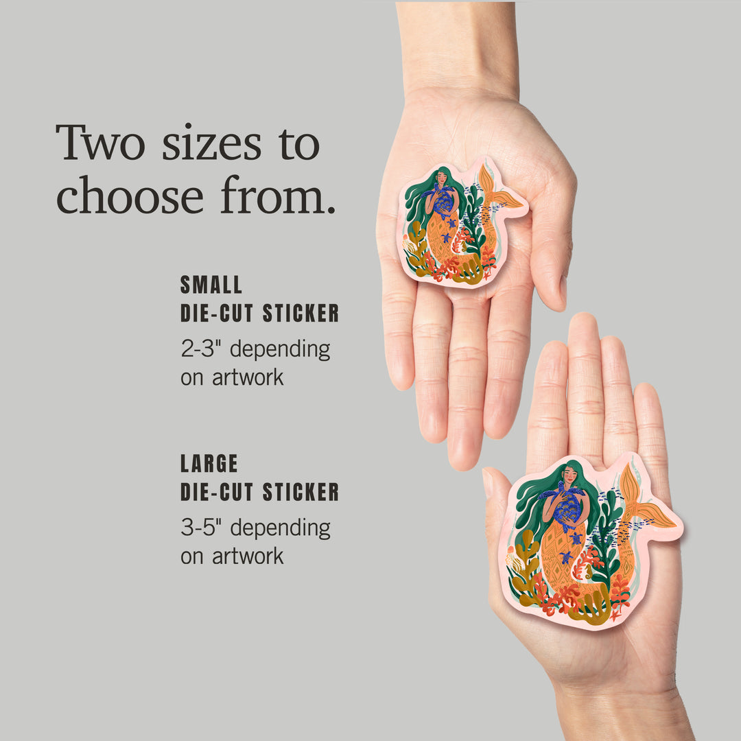 Friend Of The Deep, Mermaid, Vinyl Sticker