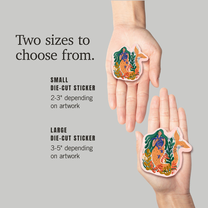 Friend Of The Deep, Mermaid, Vinyl Sticker