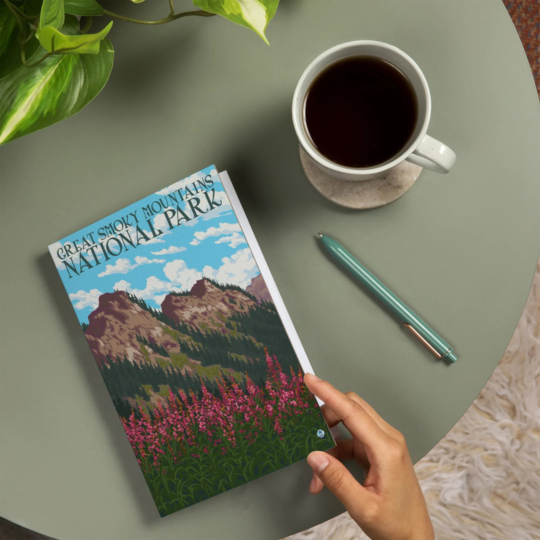 Lined 6x9 Journal, Great Smoky Mountains National Park, Tennessee, Fireweeds, Lay Flat, 193 Pages, FSC paper