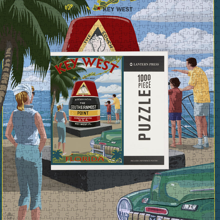 Key West, Florida, The Southernmost Point, Jigsaw Puzzle